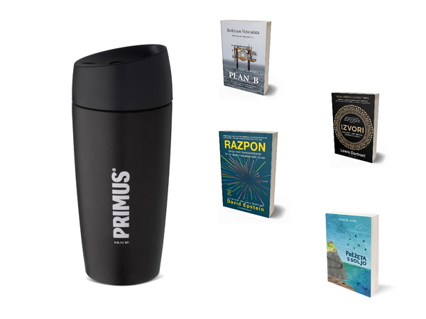 Primus Commuter Mug 0,4l lonček in knjiga po izboru